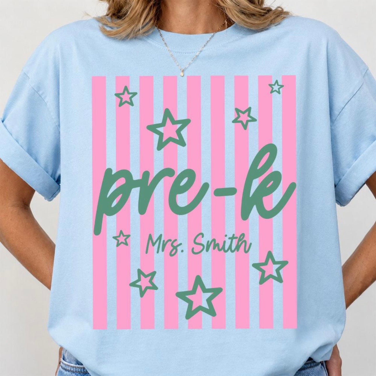 TRENDY STRIPES GRADES + TEACHER NAMES (BACK TO SCHOOL SHOPPE DROP)