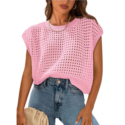 THE BRIELLE OPEN-KNIT SWEATER (PREORDER 6/27)