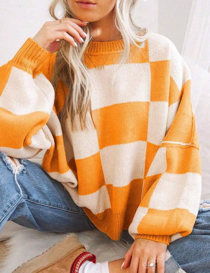 THE CHECKERED SWEATER (PREORDER 8/15)