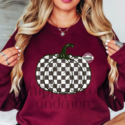 CHECKERED PUMPKIN (SHOPPE SAMPLE)