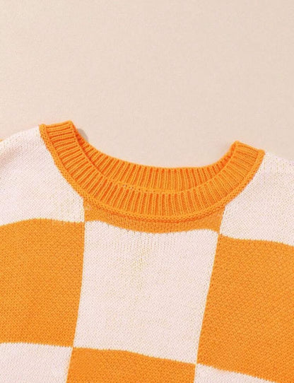 THE CHECKERED SWEATER (PREORDER 8/15)