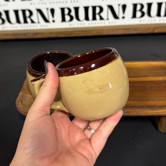 BASIC BROWN MUG {THRIFTY FLAMES}
