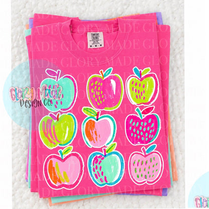 COLORFUL APPLES (BACK TO SCHOOL SHOPPE DROP)