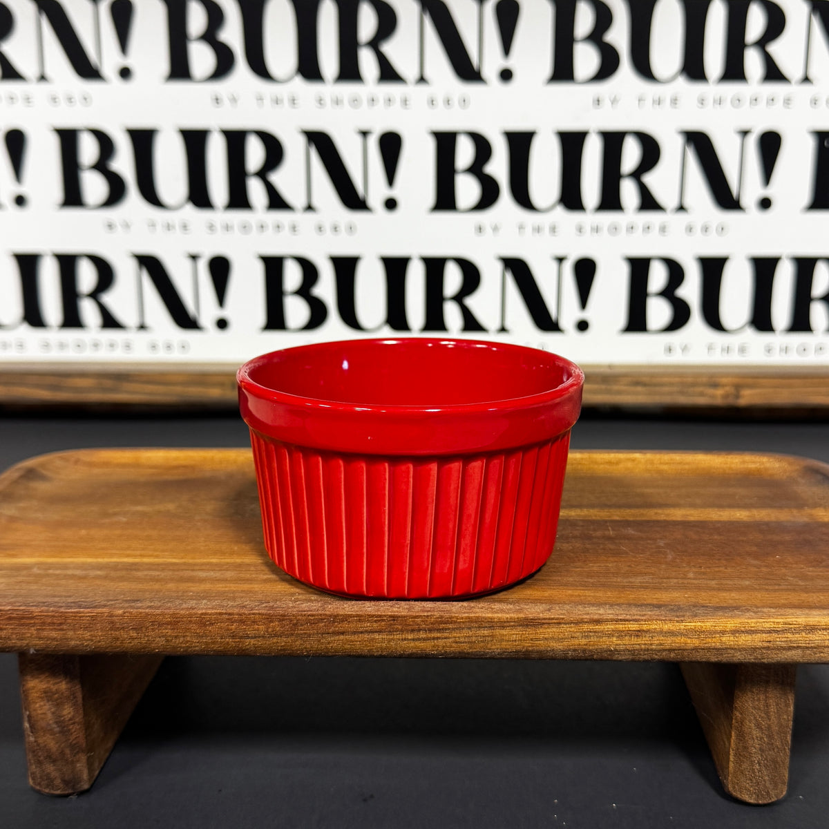 BRIGHT RED BOWL {THRIFTY FLAMES}