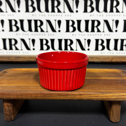 BRIGHT RED BOWL {THRIFTY FLAMES}
