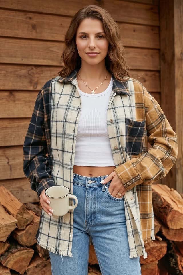 THE HAISLEY PLAID TOP (PREORDER 8/8)