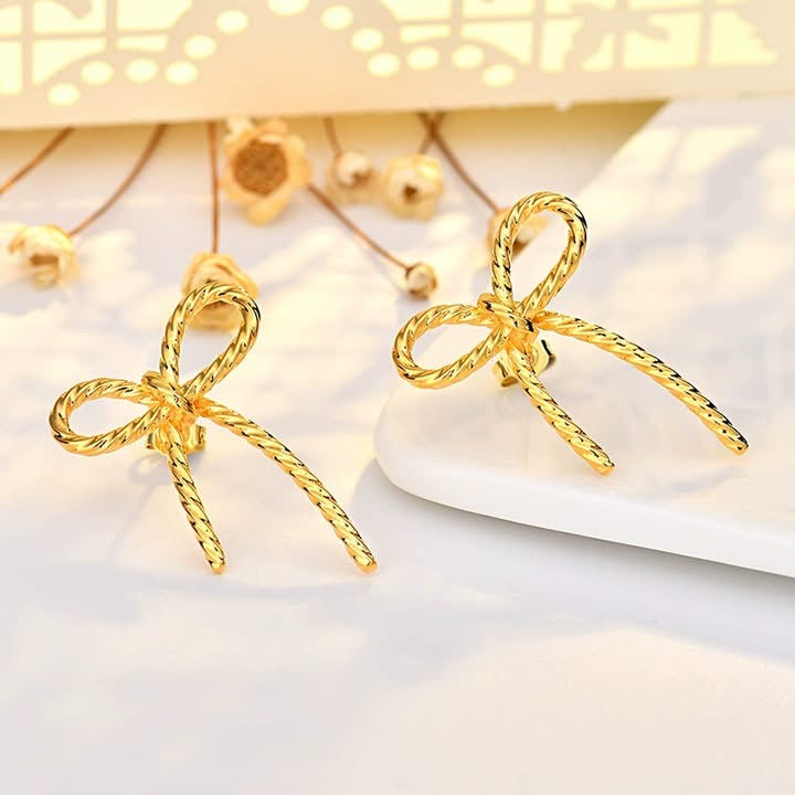 TWISTED BOW EARRINGS (PREORDER 8/8)