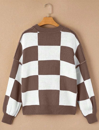 THE CHECKERED SWEATER (PREORDER 8/15)