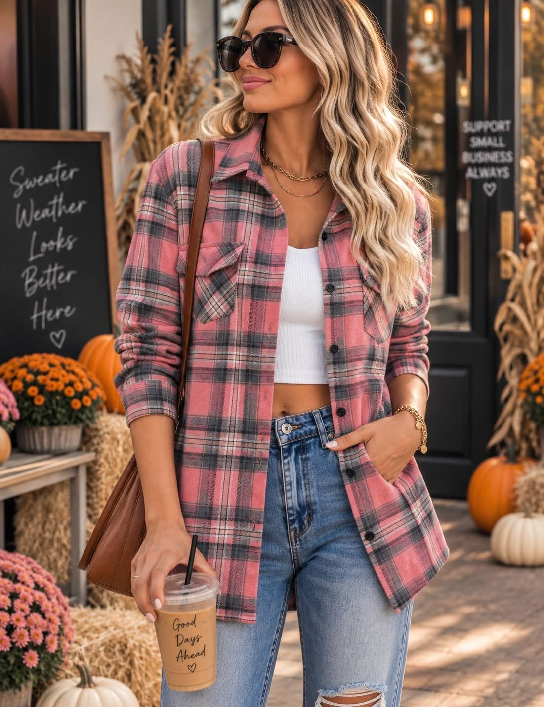 THE BRIELLE PLAID SHACKET (PREORDER 9/26)