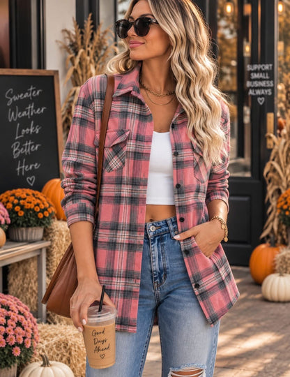 THE BRIELLE PLAID SHACKET (PREORDER 9/26)