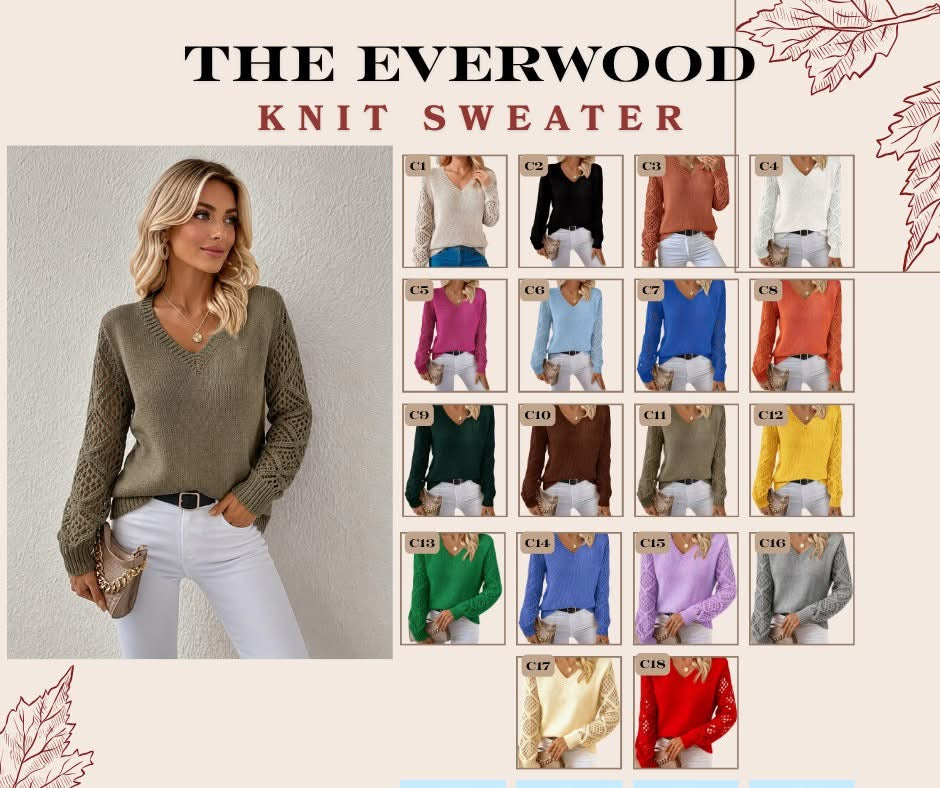 THE EVERWOOD KNIT SWEATERS (PREORDER 9/26)