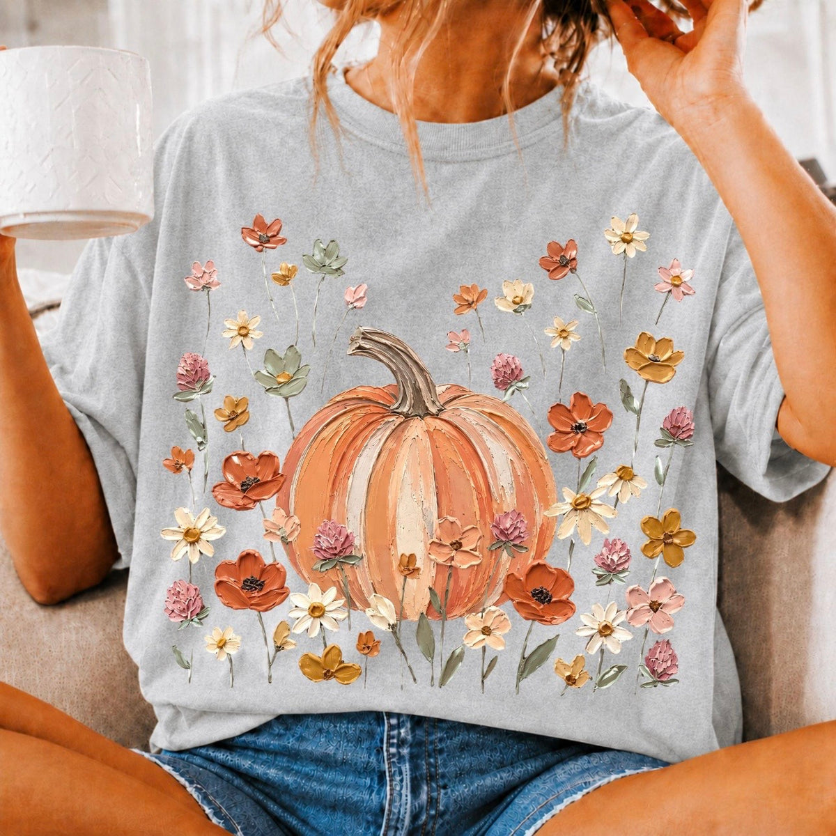 PAINTED PUMPKINS + FLOWERS (SHOPPE DROP)