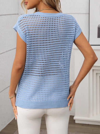 THE BRIELLE OPEN-KNIT SWEATER (PREORDER 6/27)