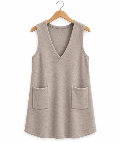 THE SWEATER KNIT PINAFORE DRESS (PREORDER 9/12)