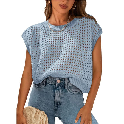 THE BRIELLE OPEN-KNIT SWEATER (PREORDER 6/27)