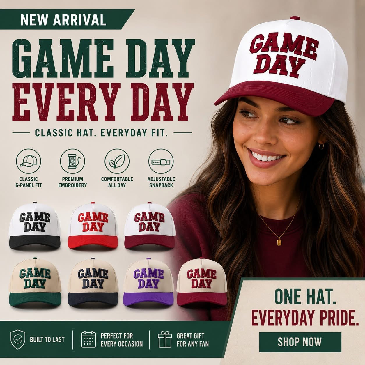 GAME DAY EVERY DAY CAPS (PREORDER 6/27)