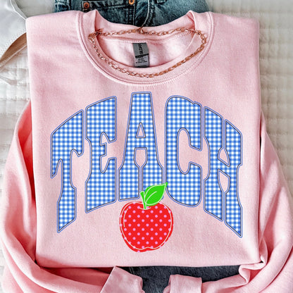 BLUE GINGHAM SCHOOL STAFF (BACK TO SCHOOL SHOPPE DROP)