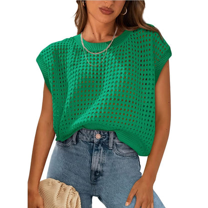 THE BRIELLE OPEN-KNIT SWEATER (PREORDER 6/27)