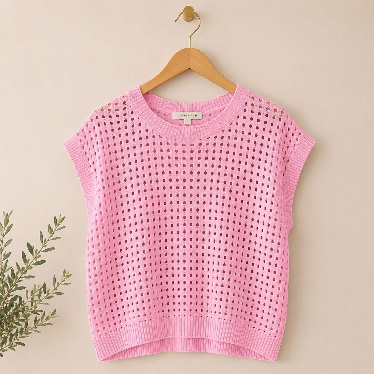 THE BRIELLE OPEN-KNIT SWEATER (PREORDER 6/27)