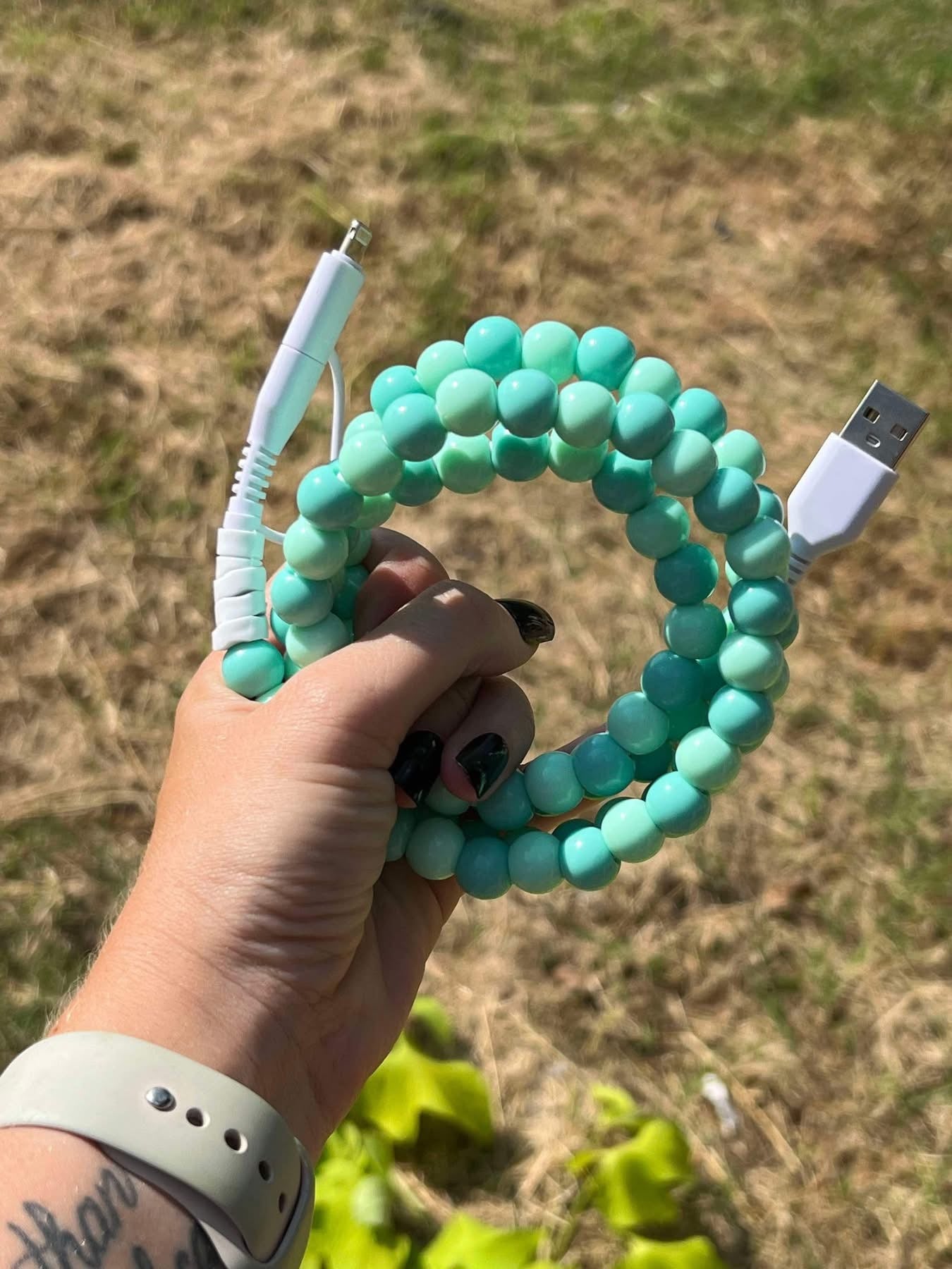 BEADED PHONE CHARGERS (PREORDER 7/4)