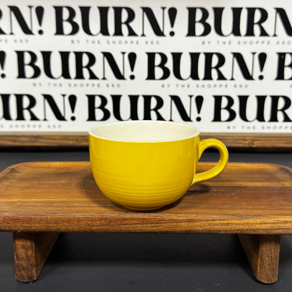 YELLOW MUG {THRIFTY FLAMES}