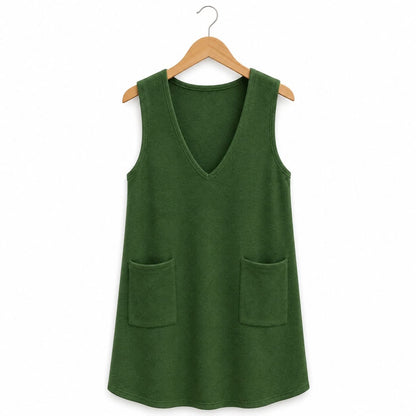 THE SWEATER KNIT PINAFORE DRESS (PREORDER 9/12)