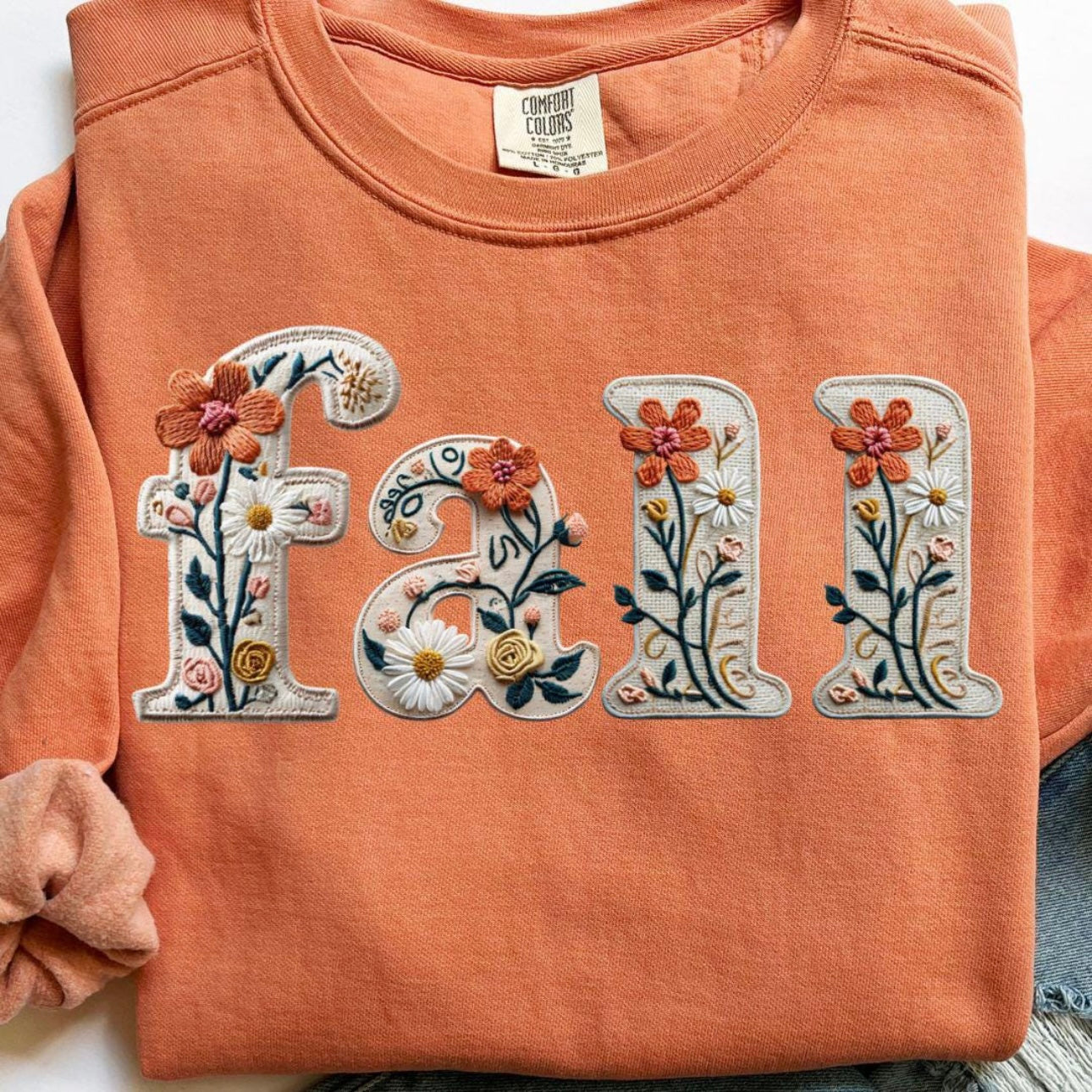 FAUX EMBROIDERED FALL (SHOPPE SAMPLE)