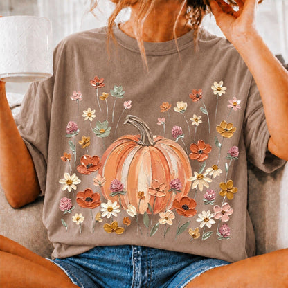 PAINTED PUMPKINS + FLOWERS (SHOPPE DROP)