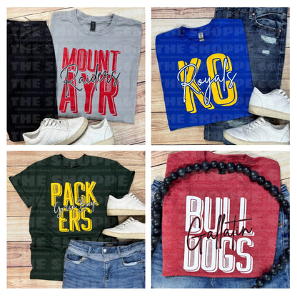 CUSTOM SCHOOL/TEAM STACKED