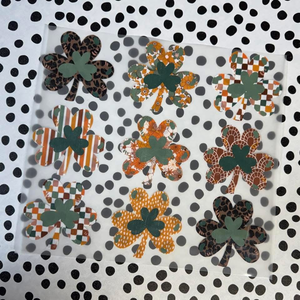 PRINTED SHAMROCKS