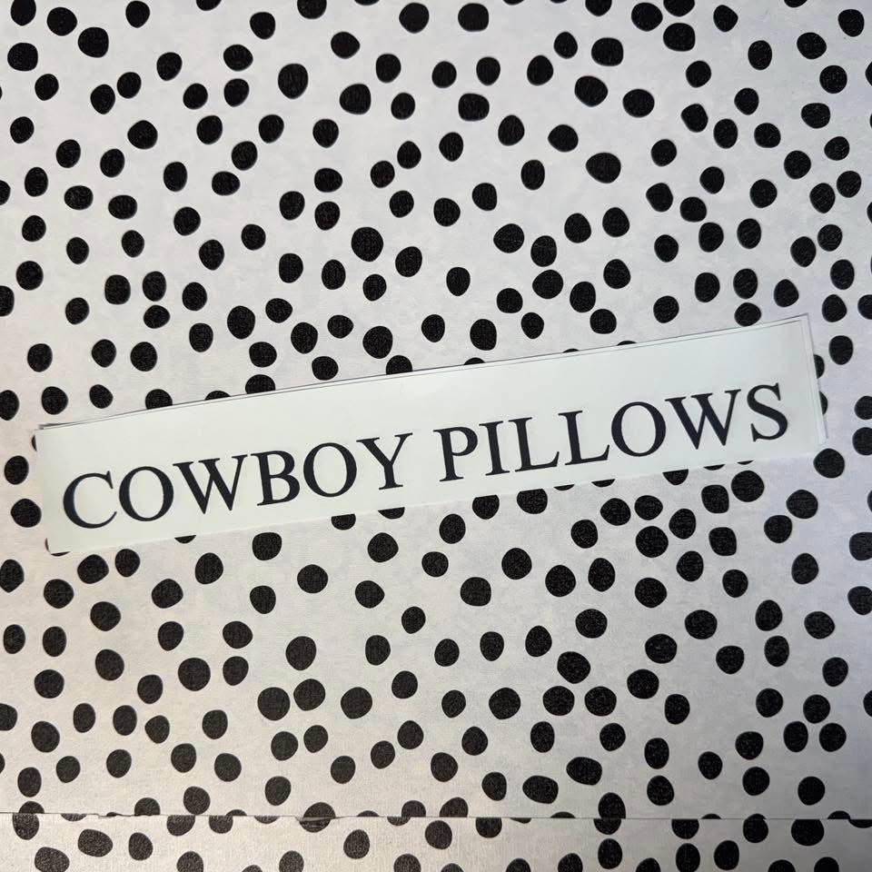 COWBOY PILLOWS